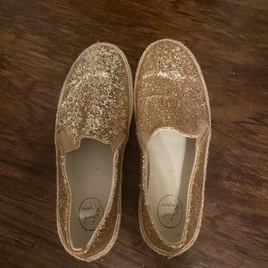 Gold Sparkle Jack Rogers shoes